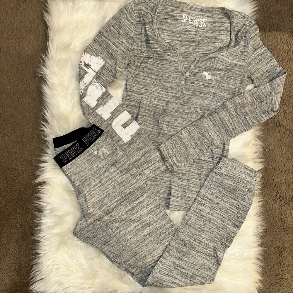 Victoria's Secret PINK Grey Loungewear Set